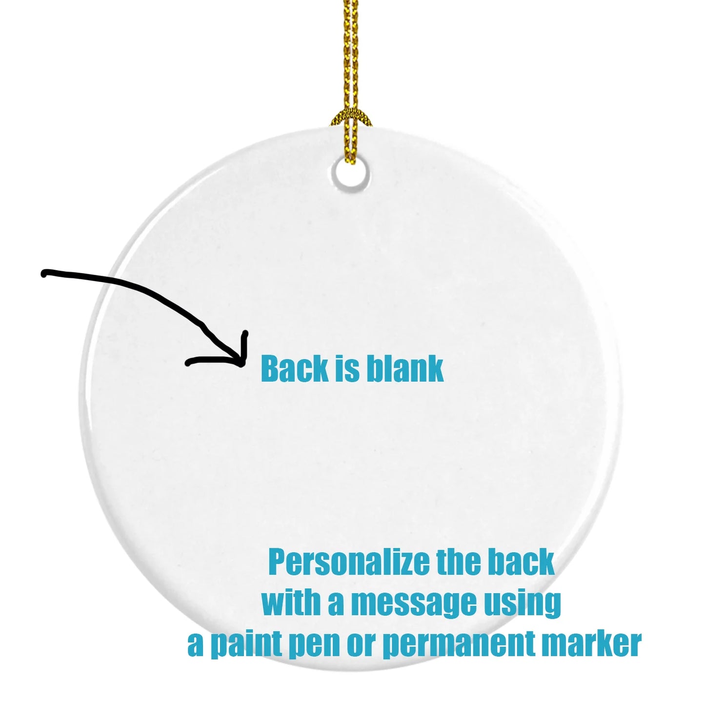 Kulang Chicken Christmas Ceramic Ornament