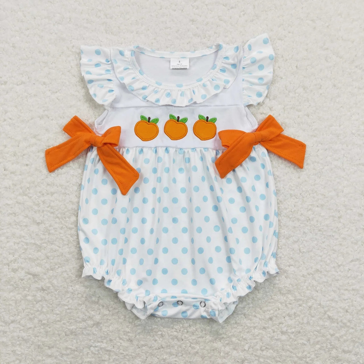 Wholesale Newborn Romper Floral Blue Jumpsuit Embroidery Chicken Toddler Kid Children Summer Matching Baby Boy Girl One-Piece