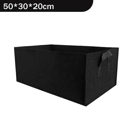 Garden Planting Bag with Handles Multi-Size Felt Grow Bag Rectangle Planting Nursery Pot Vegetable Tomato Potato Planting