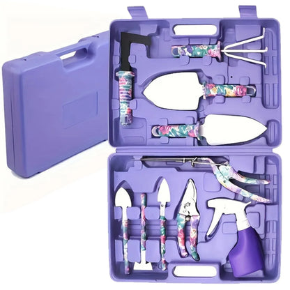 Flower Print Gardening Set, Watering Can/Shovel Gardening Tool Set, Watering Can, Yard, Lawn and Gardening, Hand Gardening Tools