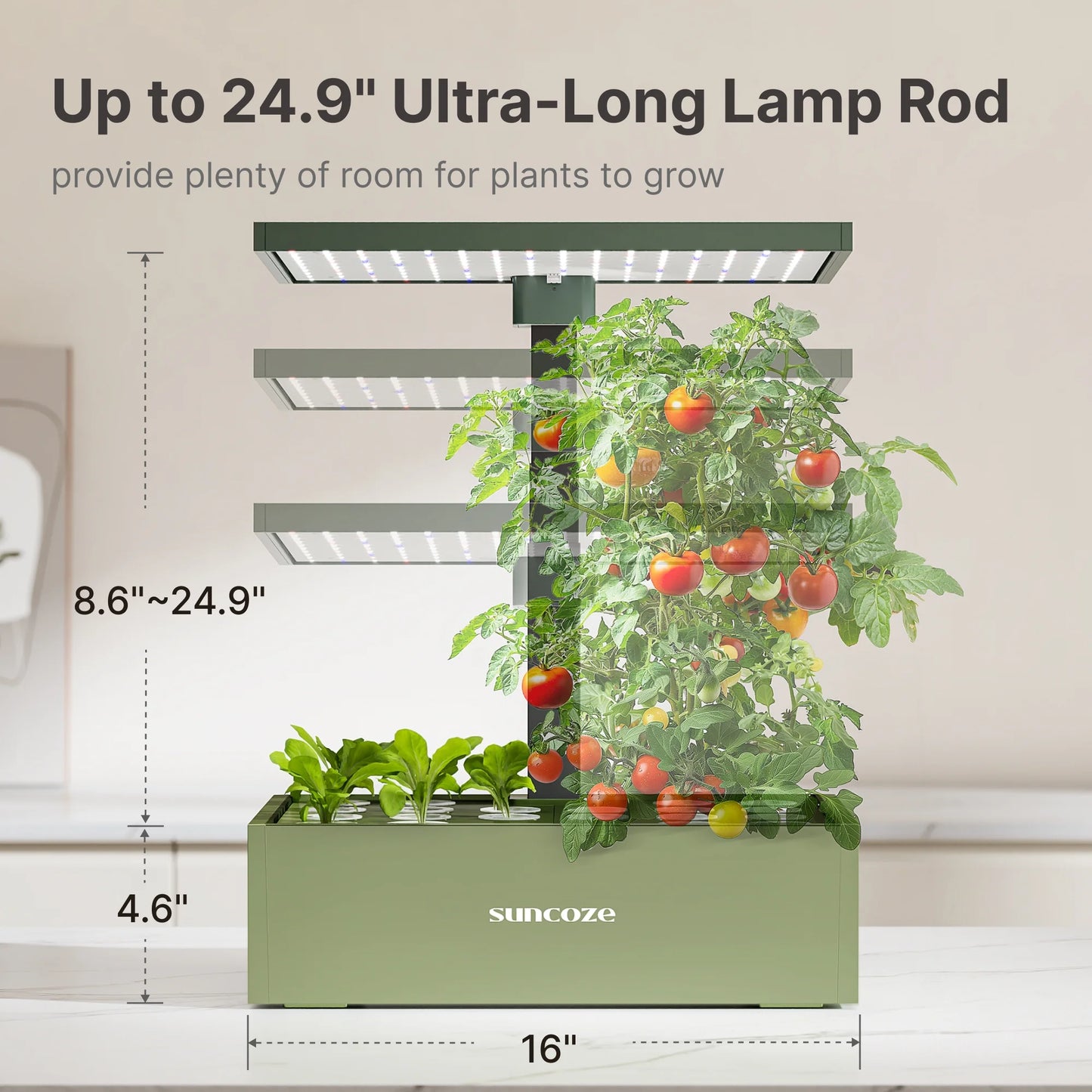 20 Pods Hydroponic Growing System Indoor Herb Garden with Grow Light Germination Starter Kit Green