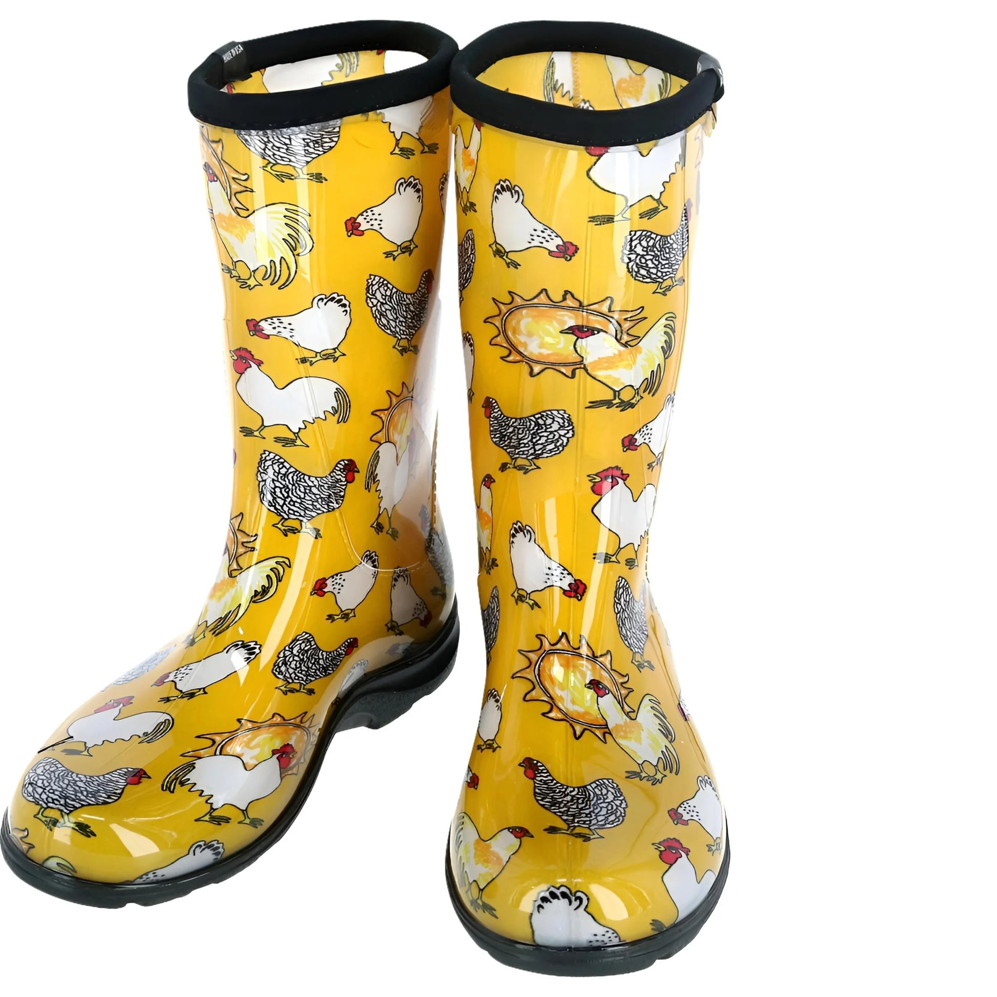 Women'S Rain & Garden Chicken Print Boot