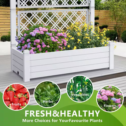 3-Tier Gray Resin Garden Plant Stand