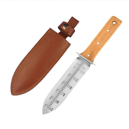 Professional Steel Gardening Shovel Gardener-Digging Tool Multifunction Garden Cutter with Leather Sheath Gardening Tools