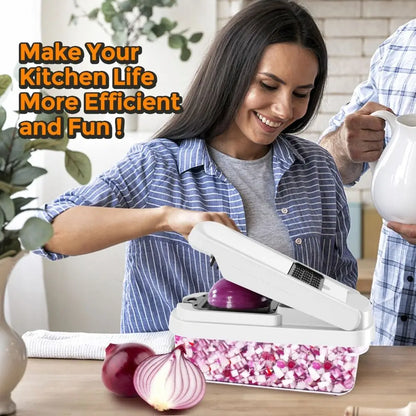 High Quality 18 in 1 Vegetable Chopper Multifunction Kitchen Items Food Cutter Cooking Gadgets Dicer Kitchen
