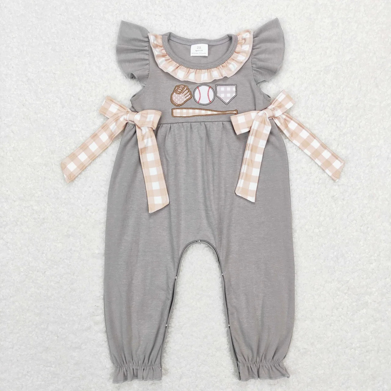 Wholesale Newborn Romper Floral Blue Jumpsuit Embroidery Chicken Toddler Kid Children Summer Matching Baby Boy Girl One-Piece