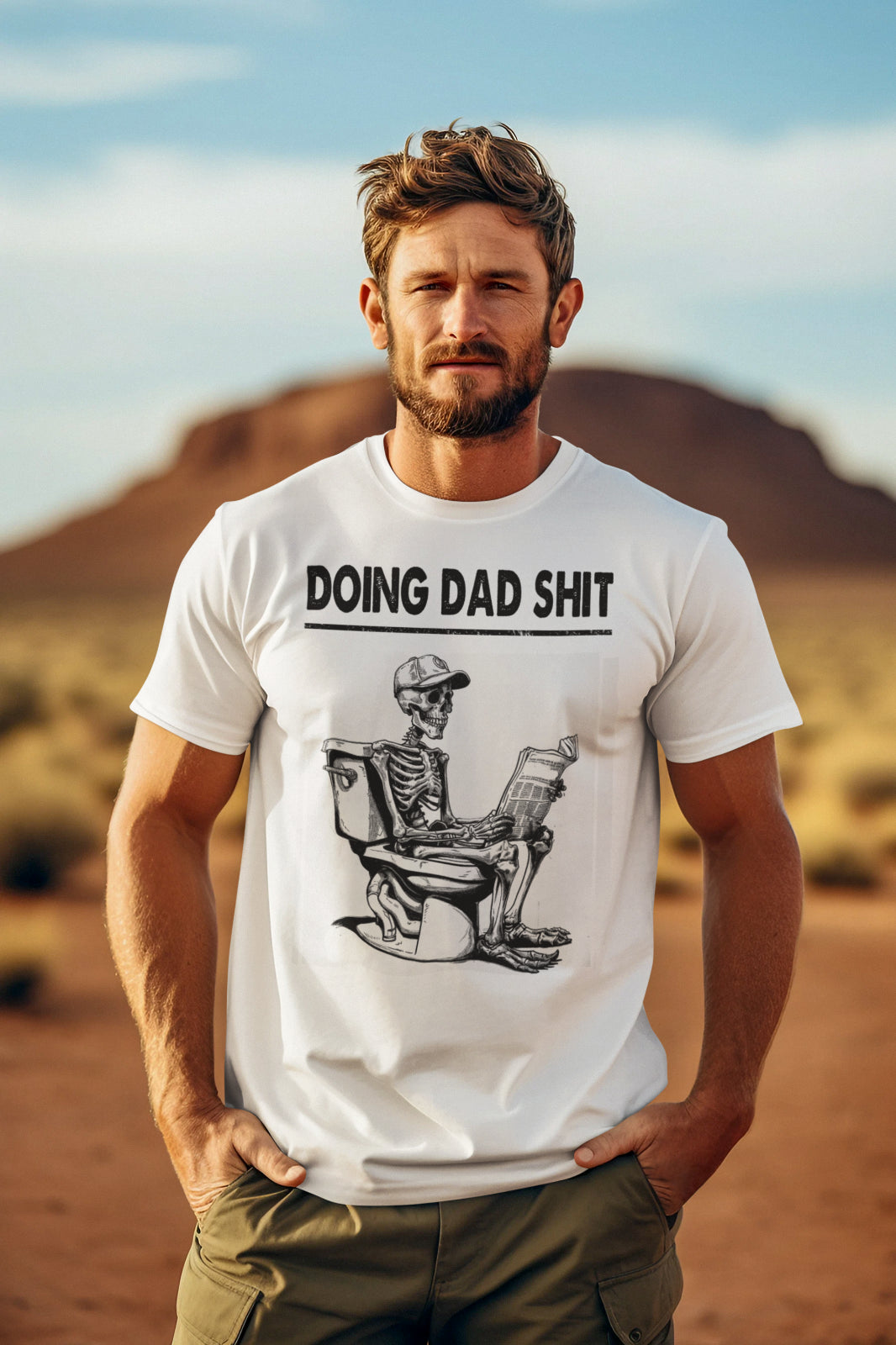 Doing Dad Sh*T Funny Fathers Day Gift for Father T Shirt Humor Gifts for Dad
