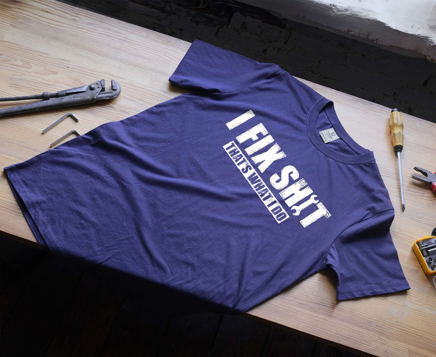 Men'S Funny DIY Garage T-Shirt I Fix Things Shirt Fathers Day Mechanic Shirt