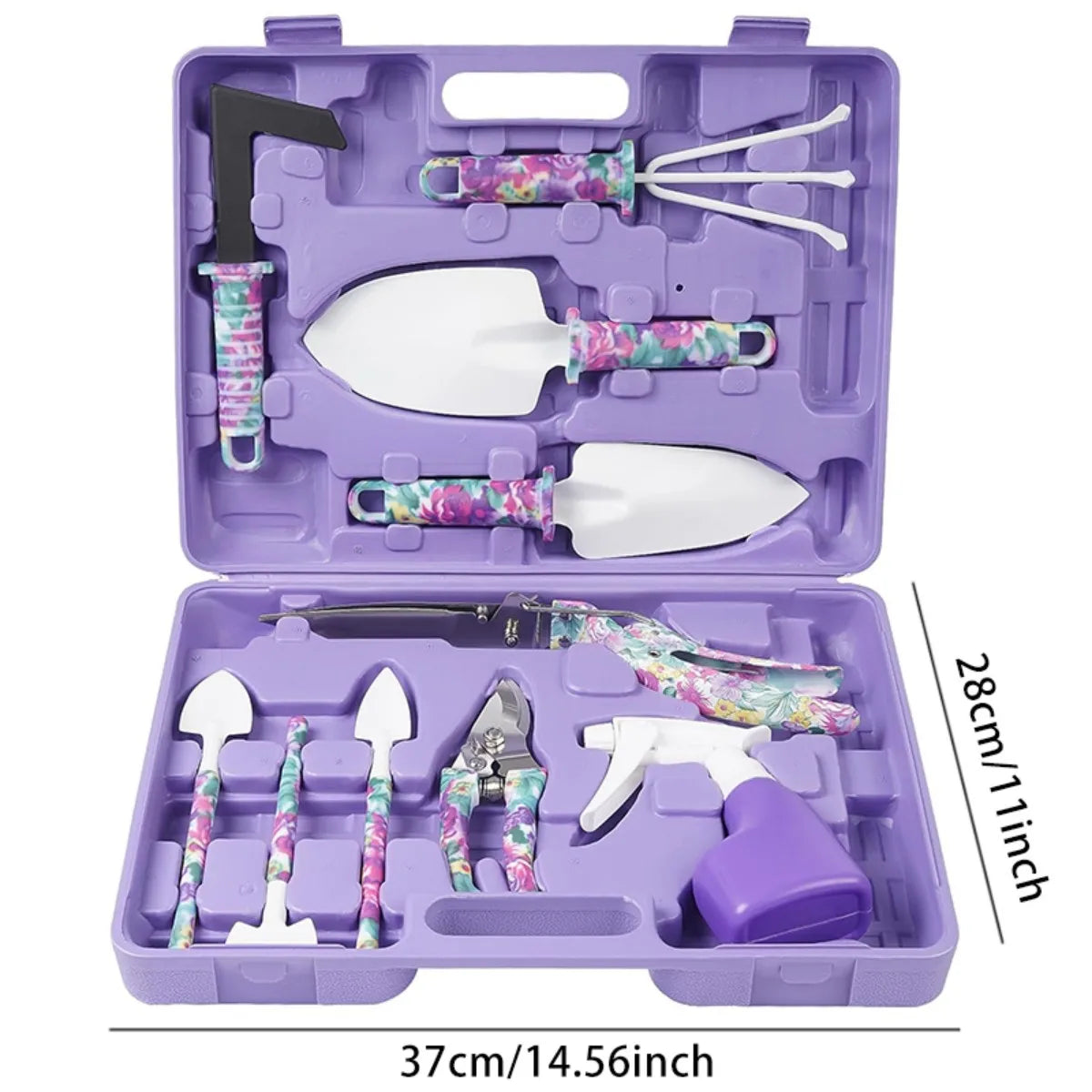 Flower Print Gardening Set, Watering Can/Shovel Gardening Tool Set, Watering Can, Yard, Lawn and Gardening, Hand Gardening Tools