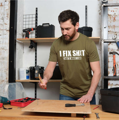 Men'S Funny DIY Garage T-Shirt I Fix Things Shirt Fathers Day Mechanic Shirt