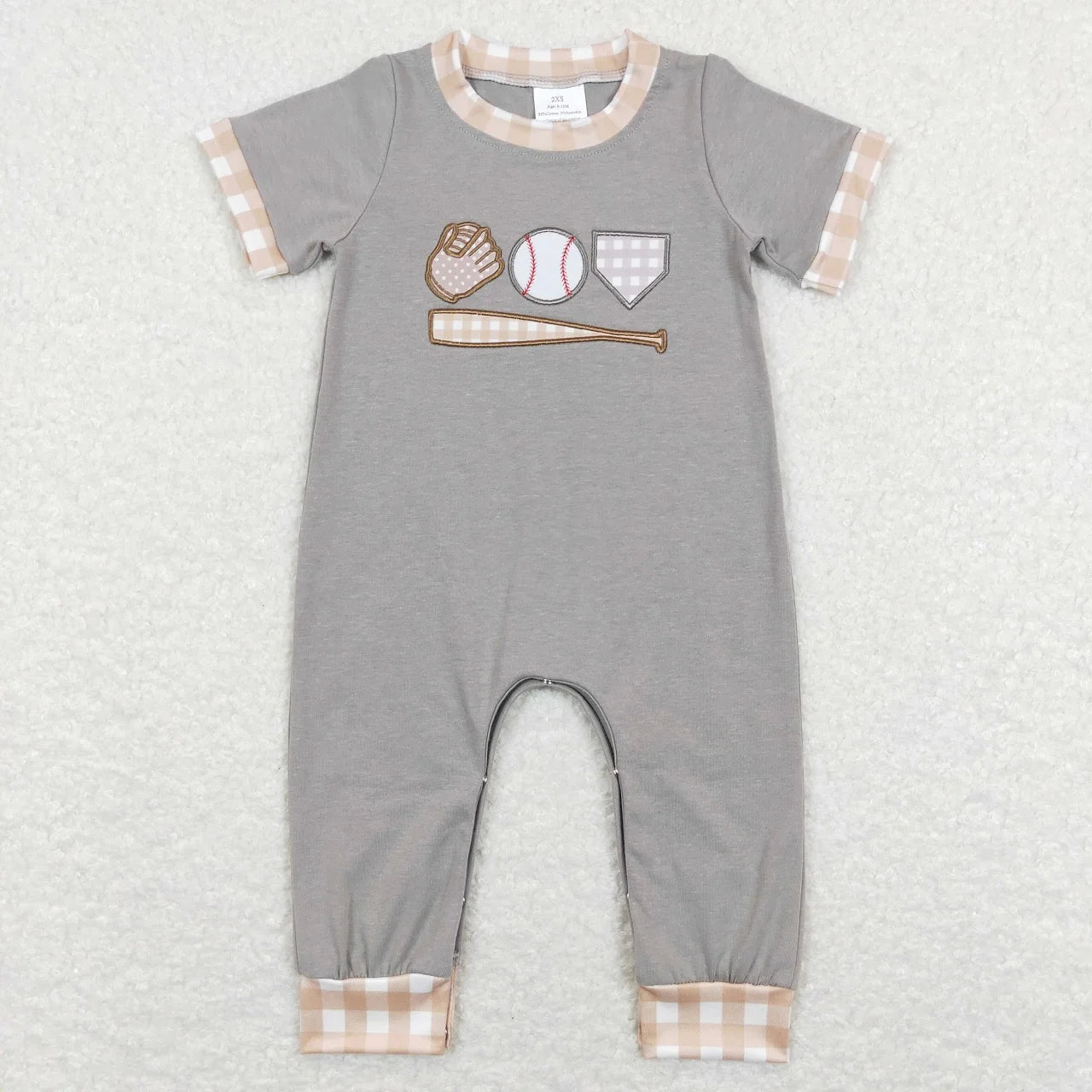 Wholesale Newborn Romper Floral Blue Jumpsuit Embroidery Chicken Toddler Kid Children Summer Matching Baby Boy Girl One-Piece