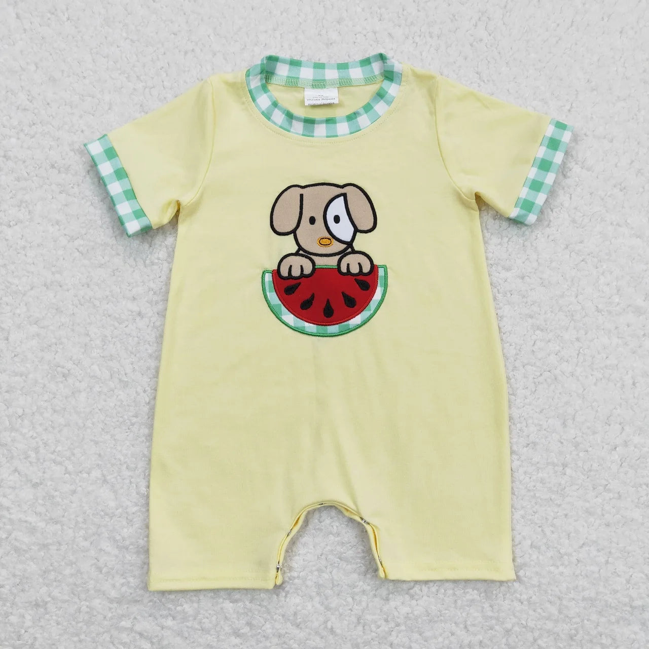 Wholesale Newborn Romper Floral Blue Jumpsuit Embroidery Chicken Toddler Kid Children Summer Matching Baby Boy Girl One-Piece