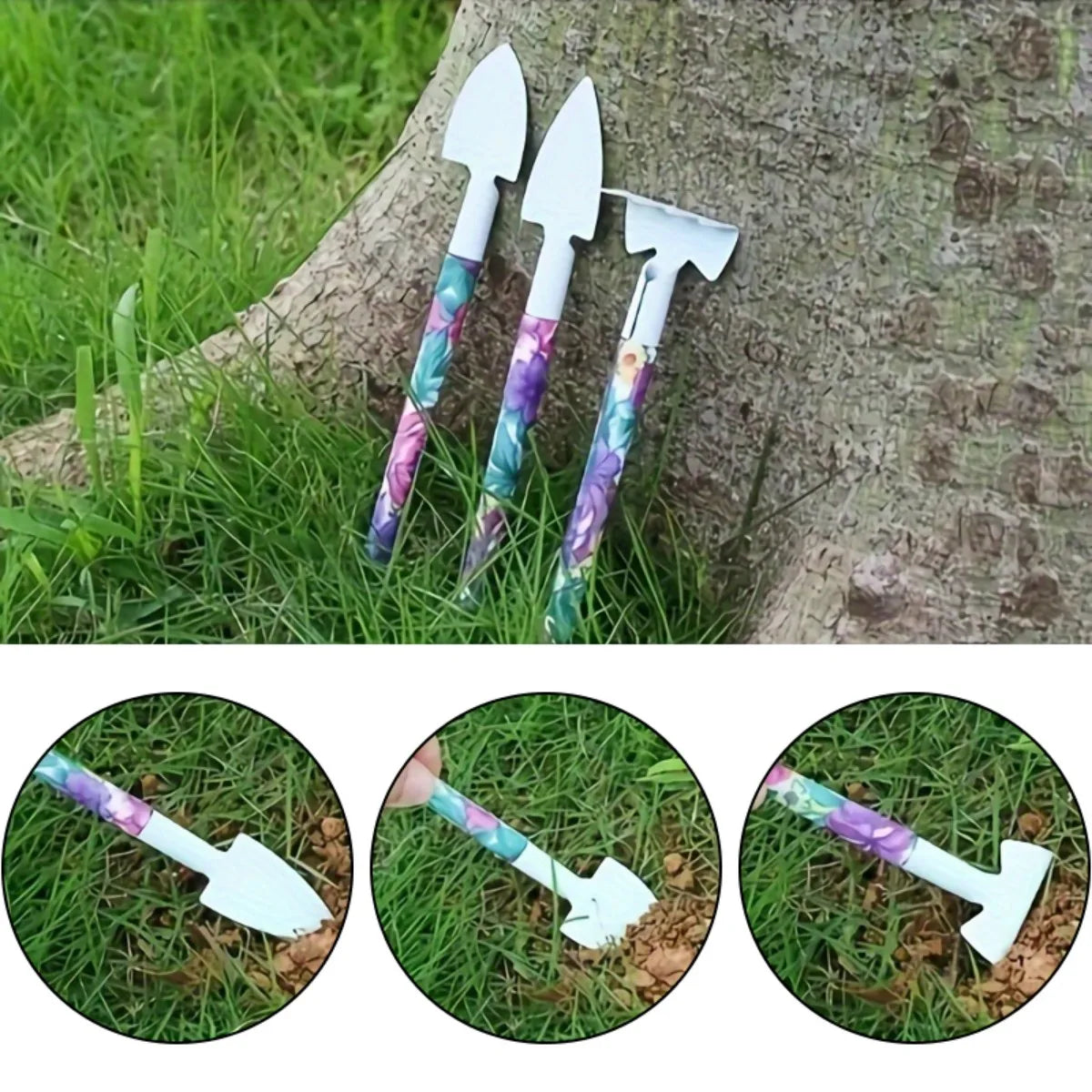 Flower Print Gardening Set, Watering Can/Shovel Gardening Tool Set, Watering Can, Yard, Lawn and Gardening, Hand Gardening Tools