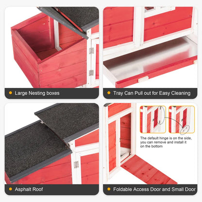 Daundre 5.64 Square Feet Chicken Coop for up to 1 Chickens