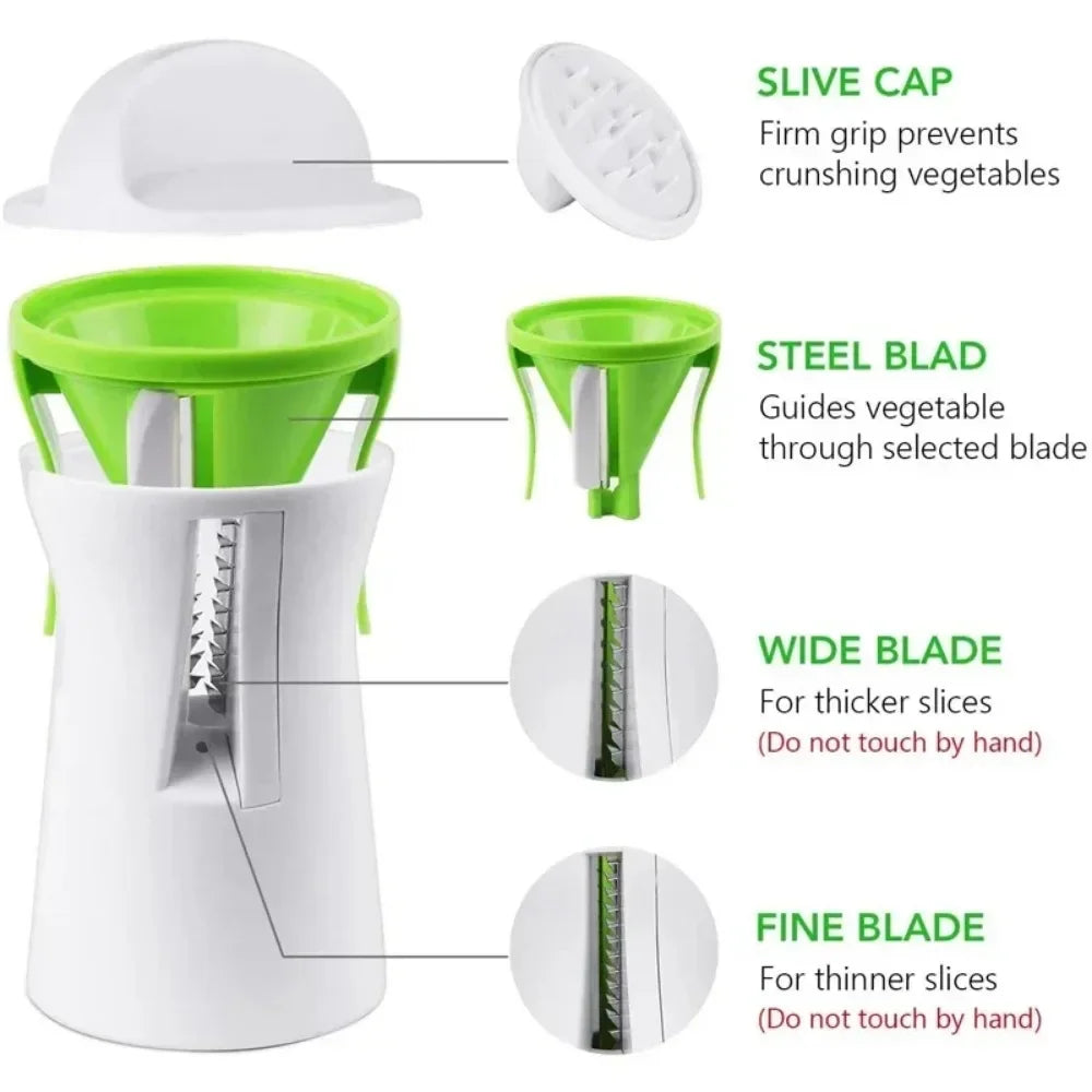 Heavy Duty Spiralizer Vegetable Slicer Vegetable Spiral Slicer Cutter Zucchini Pasta Noodle Spaghetti Maker Kitchen Items