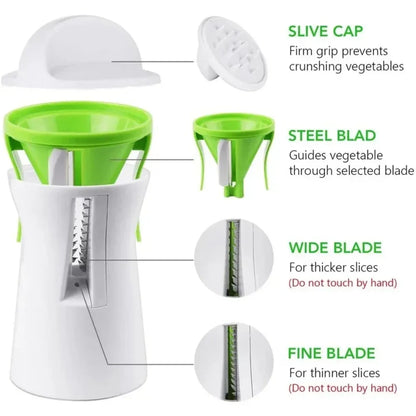 Heavy Duty Spiralizer Vegetable Slicer Vegetable Spiral Slicer Cutter Zucchini Pasta Noodle Spaghetti Maker Kitchen Items