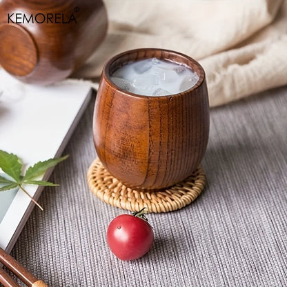 2PCS  Japanese Tea Cup, Wooden Water Cup, Drinking Cups, Summer Winter Drinkware, Home Kitchen Items, 5.7OZ/170ML