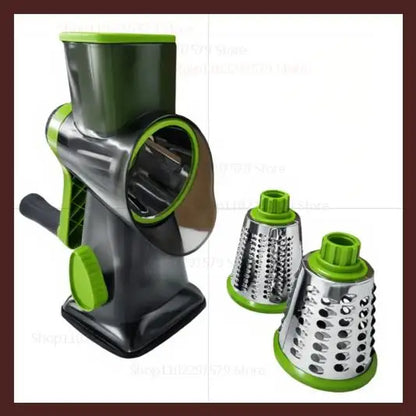3 In1 Rotary Cheese Grater Vegetable Slicer Nut Grinder Manual Shredder for Fruits Vegetables Nut Butter Kitchen Items Tools