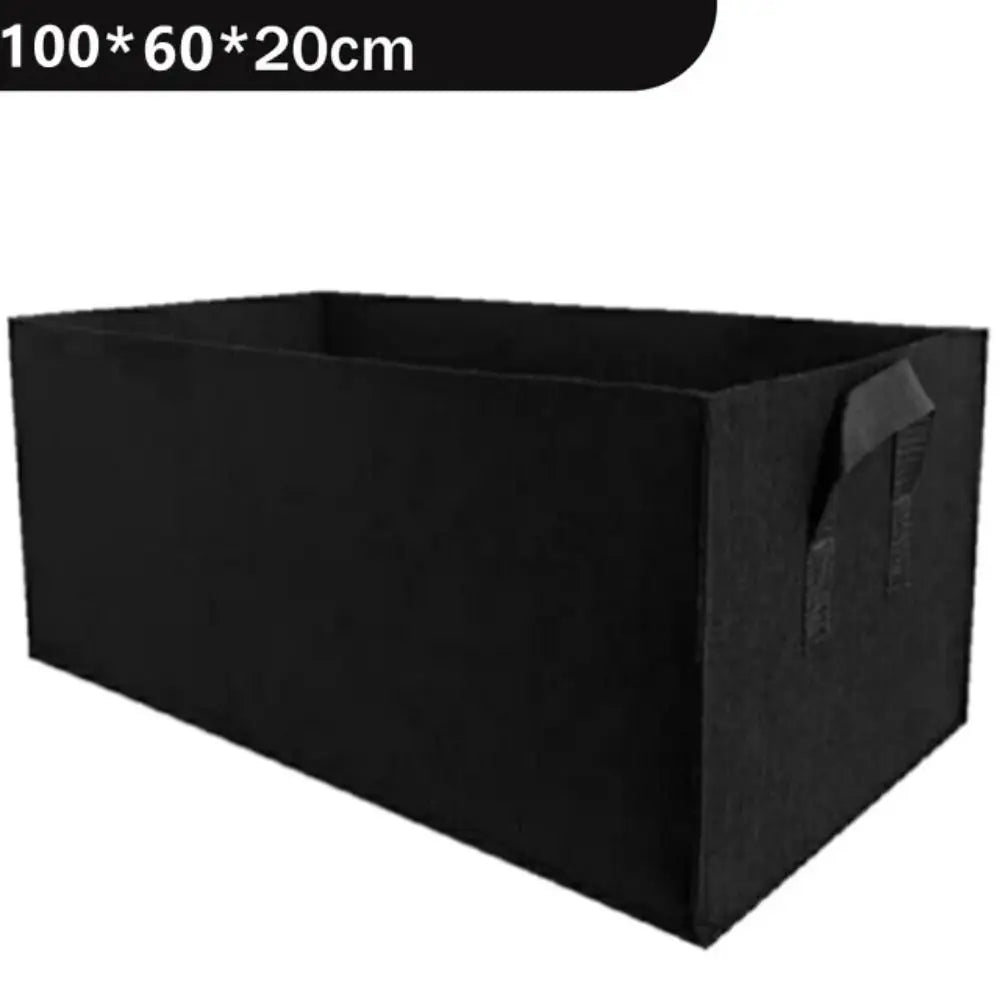 Garden Planting Bag with Handles Multi-Size Felt Grow Bag Rectangle Planting Nursery Pot Vegetable Tomato Potato Planting