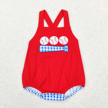 Wholesale Newborn Romper Floral Blue Jumpsuit Embroidery Chicken Toddler Kid Children Summer Matching Baby Boy Girl One-Piece